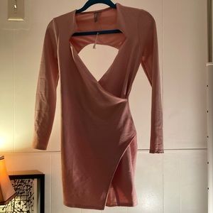 Pink bodycon dress